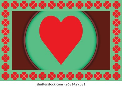 Hearts pattern shape, Purple and Red, in a Vibrant, Romantic Design.