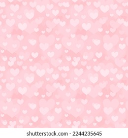 Hearts pattern. Valentines day background. Seamless vector heart texture.
