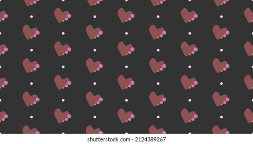 hearts pattern Valentine's Day romantic