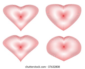 hearts pattern. vector holiday valentine