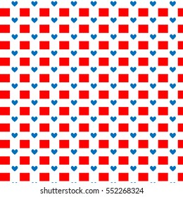 hearts pattern. Vector repeating texture. Valentine's Day