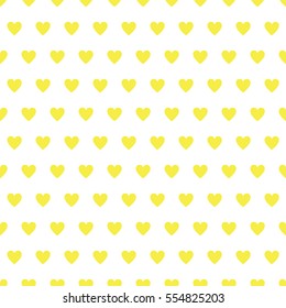 Hearts polka dot seamless vector pattern
