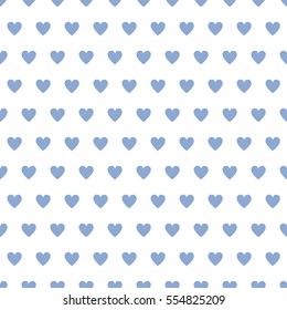 Hearts polka dot seamless vector pattern