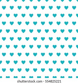 Hearts polka dot seamless vector pattern