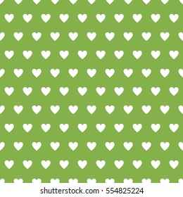 Hearts polka dot seamless vector pattern
