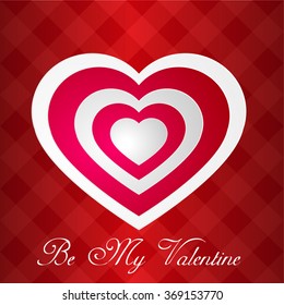 Hearts postcard. Valentine design. Design template for holiday and wedding card, wallpaper, background. Vector illustration 