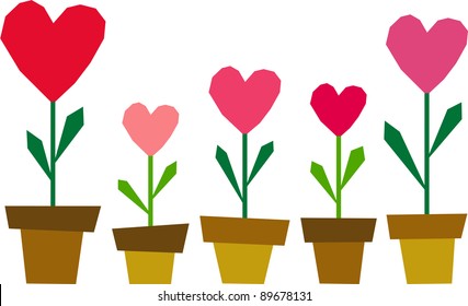 hearts in a pot