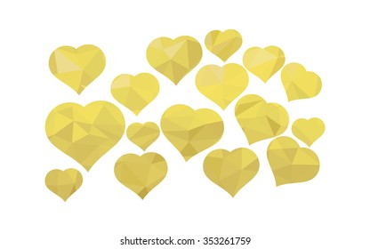 hearts from pure amber