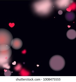 Hearts Random Background. St. Valentine's Day.   Romantic Scattered Hearts Texture. Love. Light, Bokhe, Magic Clouds, Moments.

 Design for Weddings, Anniversary, Mother's Day. 
