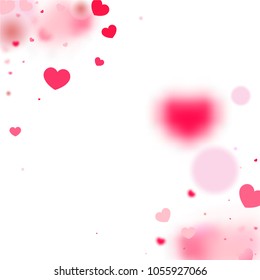 Hearts Random Background. St. Valentine's Day.   Romantic Scattered Hearts Wallpaper. Love. Light, Bokhe, Magic Clouds, Moments.

 Design for Weddings, Anniversary, Mother's Day. 
