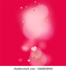 Hearts Random Background. St. Valentine's Day.   Romantic Scattered Hearts Design Element. Love. Light, Bokhe, Magic Clouds, Moments.

 Element of Design for Cards, Banners, Posters, Flyers. 
