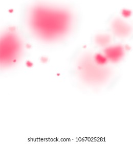 Hearts Random Background. St. Valentine's Day.   Romantic Scattered Hearts Design Element. Love. Light, Bokhe, Magic Clouds, Moments.

 Element of Design for Cards, Banners, Posters, Flyers. 
