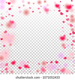 Hearts Random Background. St. Valentine's Day.   Romantic Scattered Hearts Design Element. Love. Light, Bokhe, Magic Clouds, Moments.

 Element of Design for Cards, Banners, Posters, Flyers. 

