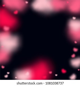 Hearts Random Background. St. Valentine's Day.   Romantic Scattered Hearts Texture. Love. Light, Bokhe, Magic Clouds, Moments.

 Design for Weddings, Anniversary, Mother's Day. 
