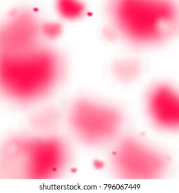 Hearts Random Background. St. Valentine's Day.   Romantic Scattered Hearts Texture. Love. Light, Bokhe, Magic Clouds, Moments.

 Element of Design for Cards, Banners, Posters, Flyers. 
