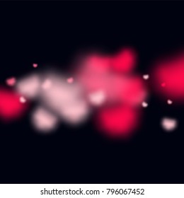 Hearts Random Background. St. Valentine's Day.   Romantic Scattered Hearts Texture. Love. Light, Bokhe, Magic Clouds, Moments.

 Design for Weddings, Anniversary, Mother's Day. 
