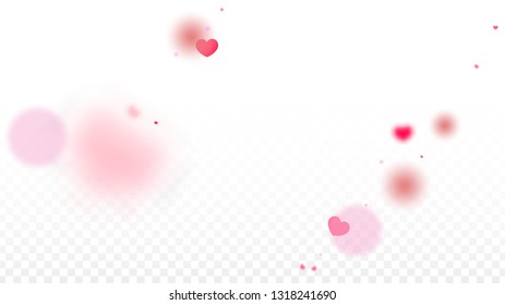 Hearts Random Falling Background. St. Valentine's Day pattern. Romantic Scattered Hearts Texture. Love. Sweet Moment. Gift. Cute Element of Design for Flyers.