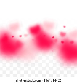 Hearts Random Falling Background. St. Valentine's Day pattern. Romantic Scattered Hearts Texture. Vector Illustration. Cute Element of Design for Cards.
