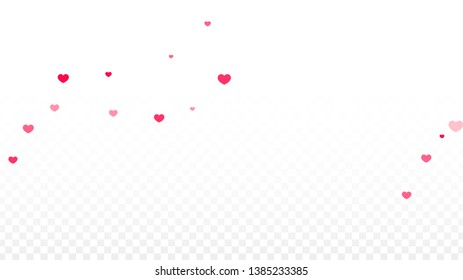Hearts Random Falling Background. St. Valentine's Day pattern. Romantic Scattered Hearts Texture. Love. Sweet Moment. Gift. Cute Element of Design for Posters.