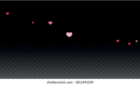 Corazones Al Azar Caen De Fondo. Patrón del Día de San Valentín. Elemento romántico de diseño de corazones dispersos. Amor. Dulce momento. Regalo. Elemento lindo del diseño para volantes.
