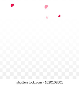 Hearts Random Falling Background. St. Valentine's Day pattern. Romantic Scattered Hearts Design Element. Love. Sweet Moment. Gift. Cute Element of Design for Flyers.