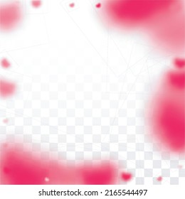 Hearts Random Falling Background. St. Valentine's Day pattern. Romantic Scattered Hearts Texture. Love. Sweet Moment. Gift. Cute Element of Design for Anniversary.
