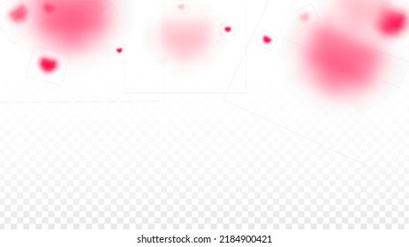 Hearts Random Falling Background. St. Valentine's Day pattern. Romantic Scattered Hearts Design Element. Love. Sweet Moment. Gift. Cute Element of Design for Flyers.