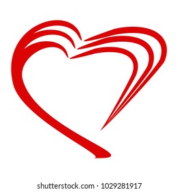 hearts red, love,vector illustration