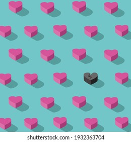 fondo de rosa fondo roto corazón azul