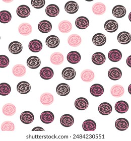 Hearts, roses, flowers pattern, additional pattern to the ballet collection.