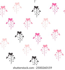 Hearts, roses, flowers pattern, additional pattern to the ballet collection.