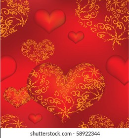 Hearts seamless