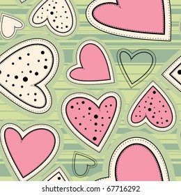 Hearts seamless