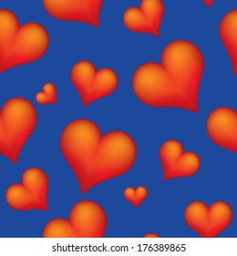 Hearts seamless background 