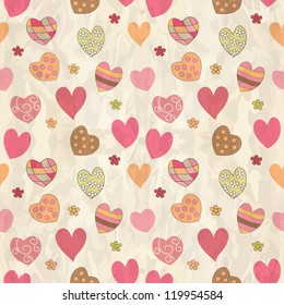 hearts seamless pattern