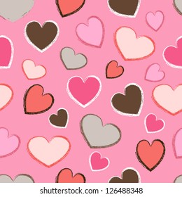 hearts seamless pattern