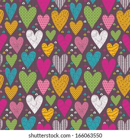 Hearts seamless pattern