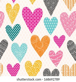 Hearts seamless pattern
