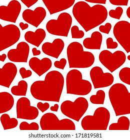 Hearts seamless pattern