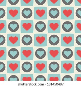 Hearts - seamless pattern.