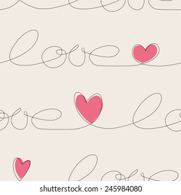 Hearts Seamless Pattern