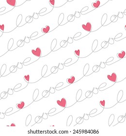 Hearts Seamless Pattern