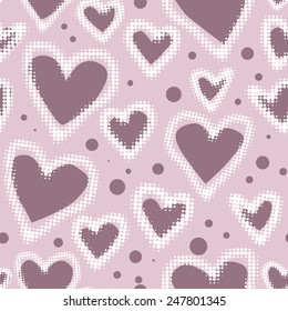 Hearts Seamless Pattern