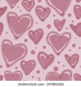 Hearts Seamless Pattern