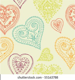 hearts seamless pattern