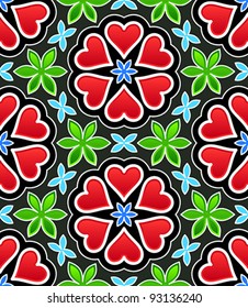 hearts seamless pattern
