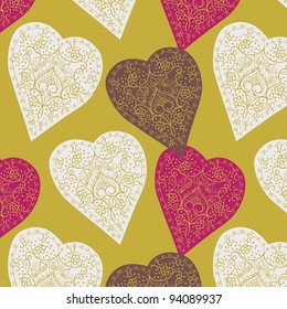 Hearts. seamless pattern