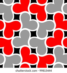 hearts seamless pattern