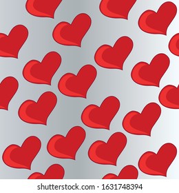 Hearts Seamless Pattern Background Art