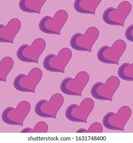 Hearts Seamless Pattern Background Art